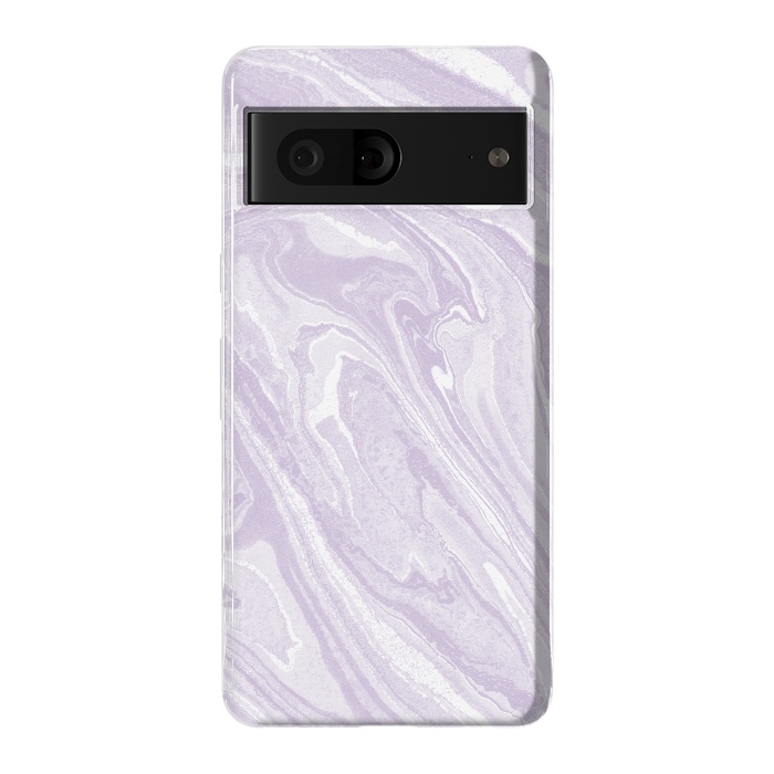 Pixel 7 StrongFit Pastel Purple lavender liquid marble by Oana 