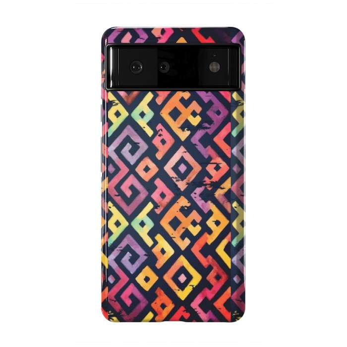 Pixel 6 StrongFit coloured squared pattern by MALLIKA