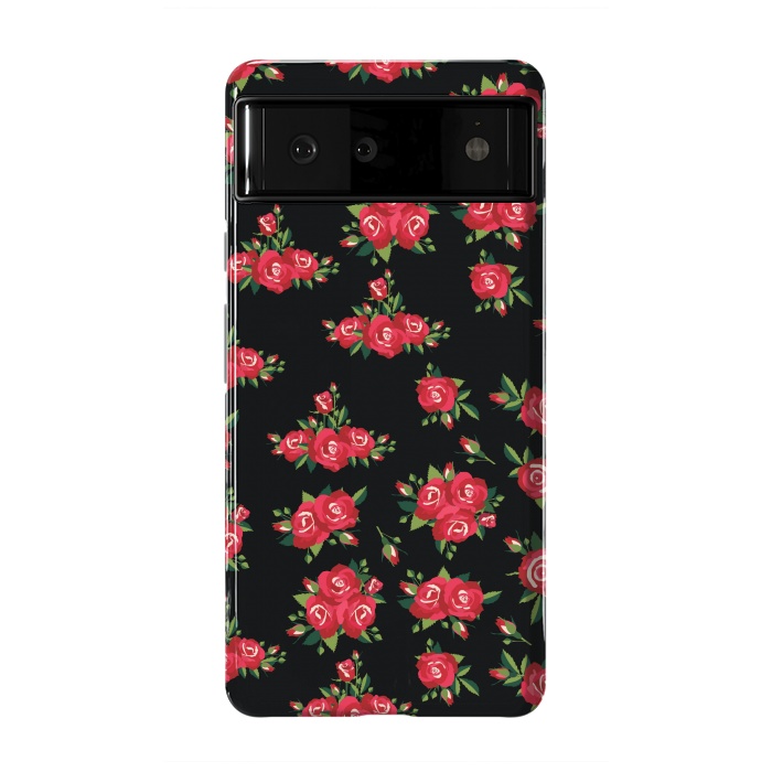 Pixel 6 StrongFit red pretty roses by MALLIKA