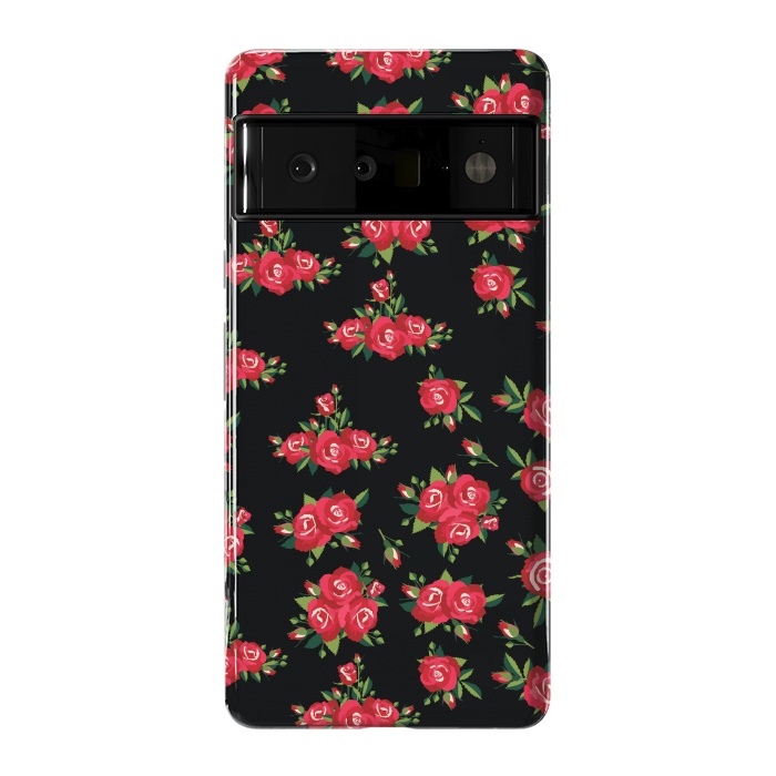 Pixel 6 Pro StrongFit red pretty roses by MALLIKA