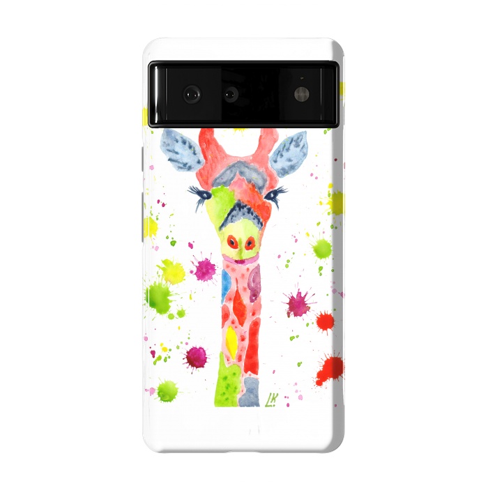 Pixel 6 StrongFit Giraffe watercolor 2 by ArtKingdom7