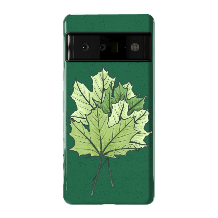 Pixel 6 Pro StrongFit Green Maple Leaves In Spring by Boriana Giormova