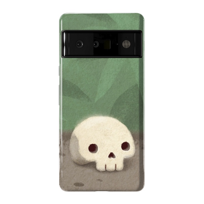Pixel 6 Pro StrongFit Jungle skull by Laura Nagel
