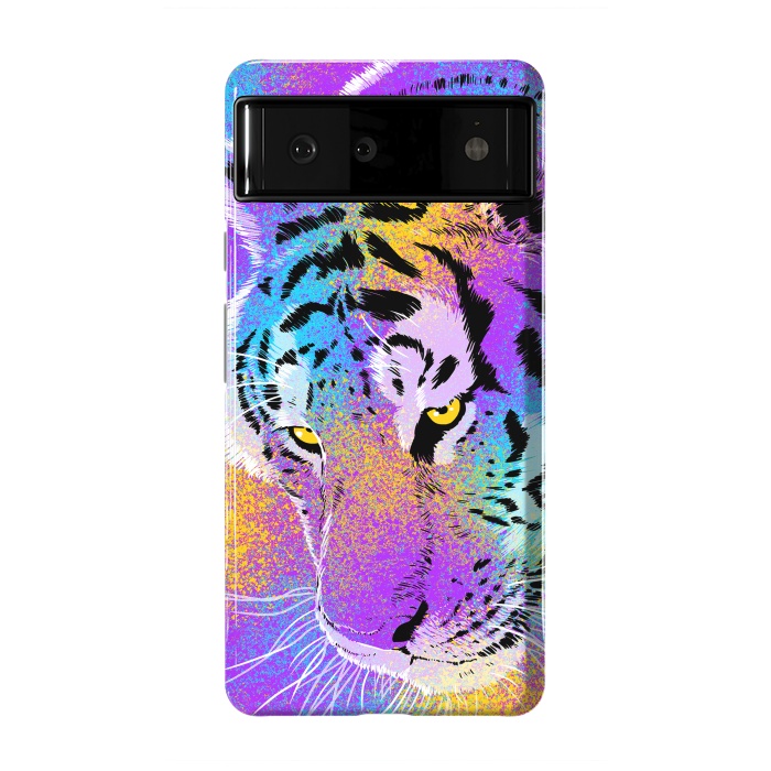 Pixel 6 StrongFit Colorful Tiger by Alberto