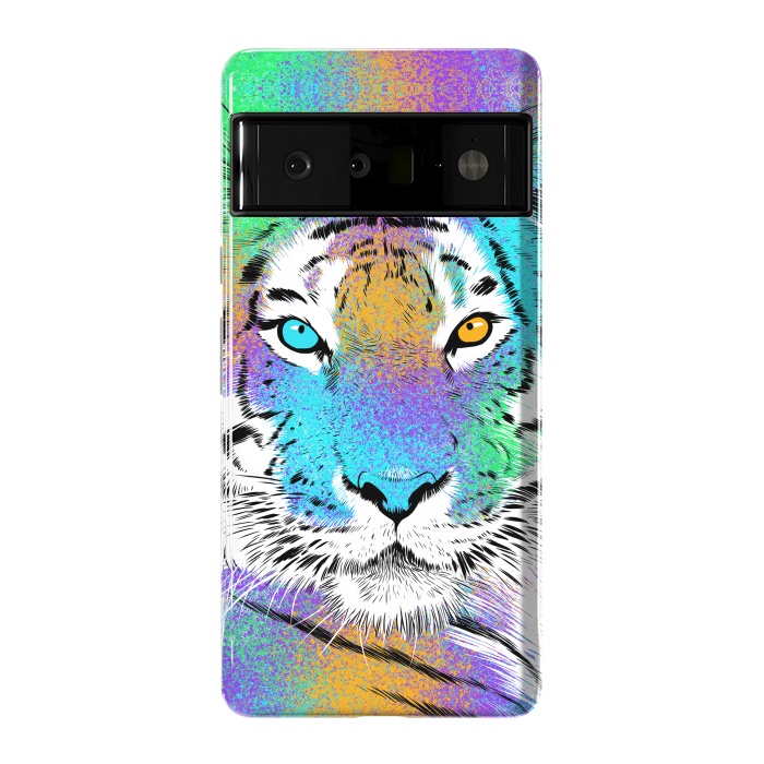 Pixel 6 Pro StrongFit Tiger Colorful by Alberto