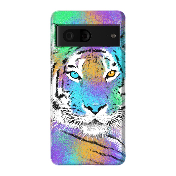 Pixel 7 StrongFit Tiger Colorful by Alberto