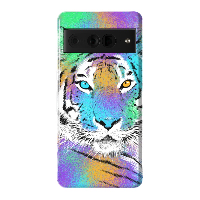 Pixel 7 Pro StrongFit Tiger Colorful by Alberto