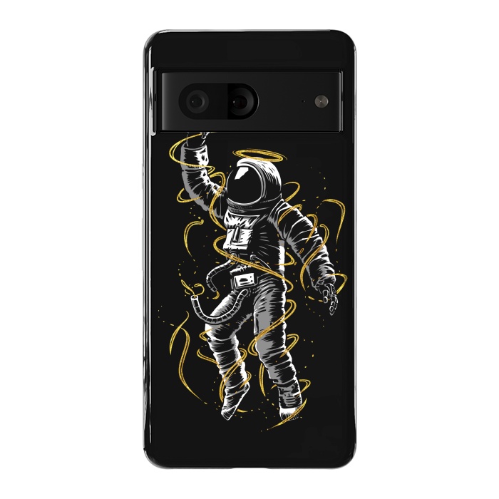 Pixel 7 StrongFit Astronaut lines gold by Alberto