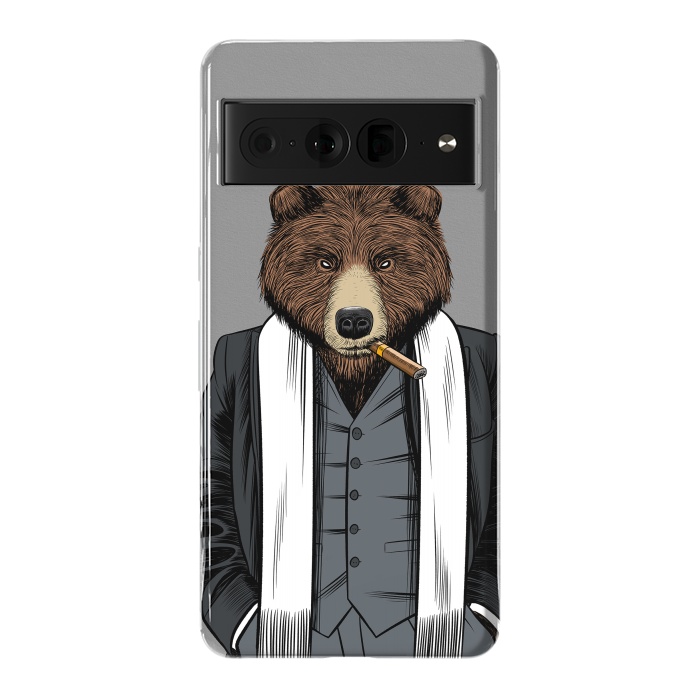 Pixel 7 Pro StrongFit Mafia Grizzly Bear by Alberto