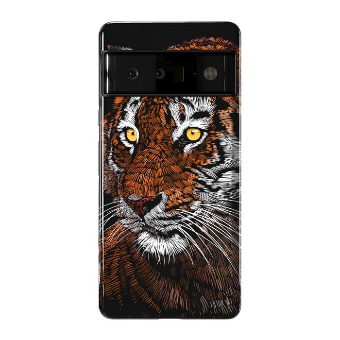 Pixel 6 Pro StrongFit Realistic Tiger by Alberto