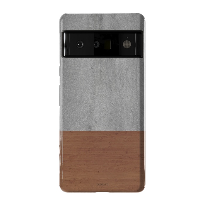 Pixel 6 Pro StrongFit Concrete-Touch of a Wood by ''CVogiatzi.