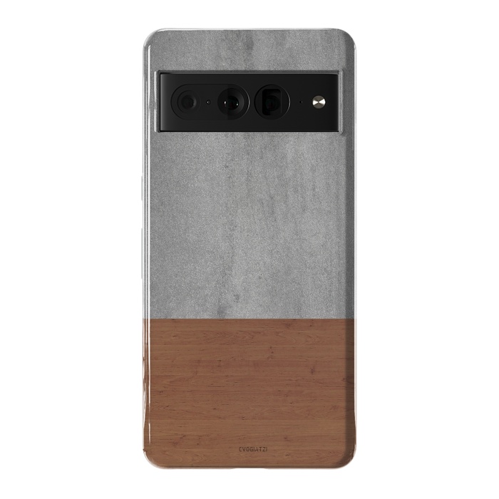 Pixel 7 Pro StrongFit Concrete-Touch of a Wood by ''CVogiatzi.