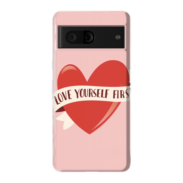 Pixel 7 StrongFit Love Yourself First, Happy Valentine's Day by Jelena Obradovic