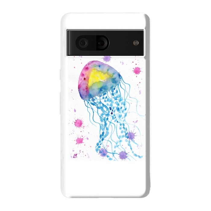 Pixel 7 StrongFit Jellyfish watercolor 22 by ArtKingdom7