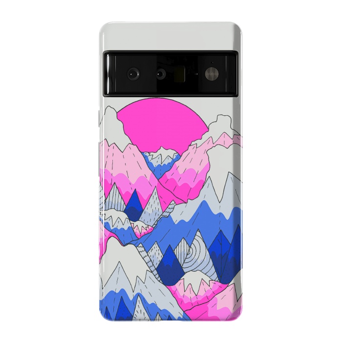 Pixel 6 Pro StrongFit The hot pink and blue peaks by Steve Wade (Swade)