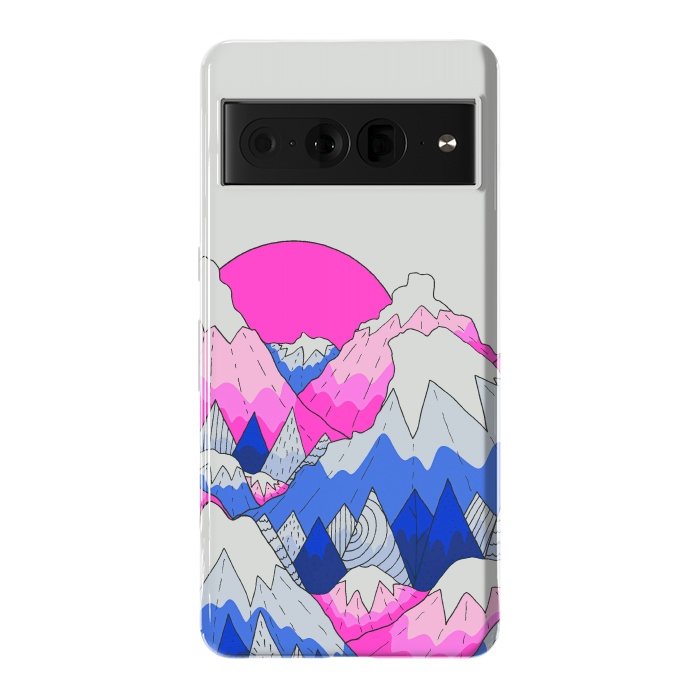 Pixel 7 Pro StrongFit The hot pink and blue peaks by Steve Wade (Swade)