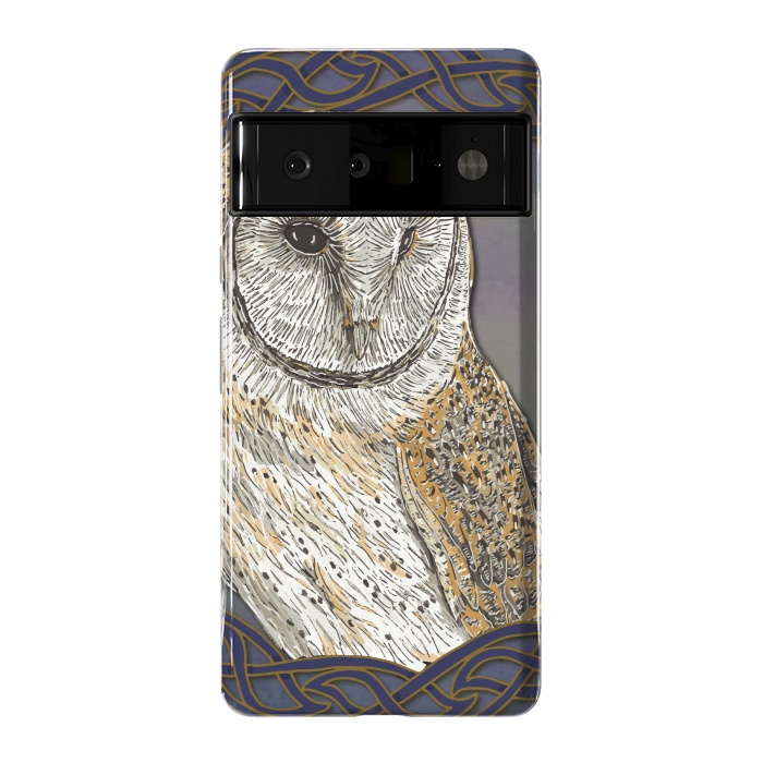 Pixel 6 Pro StrongFit Beautiful Barn Owl by Lotti Brown