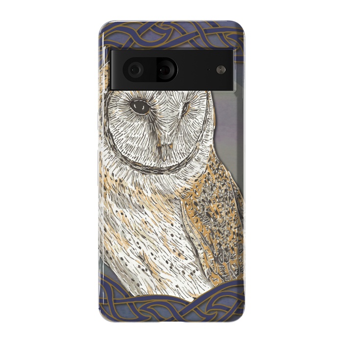Pixel 7 StrongFit Beautiful Barn Owl by Lotti Brown