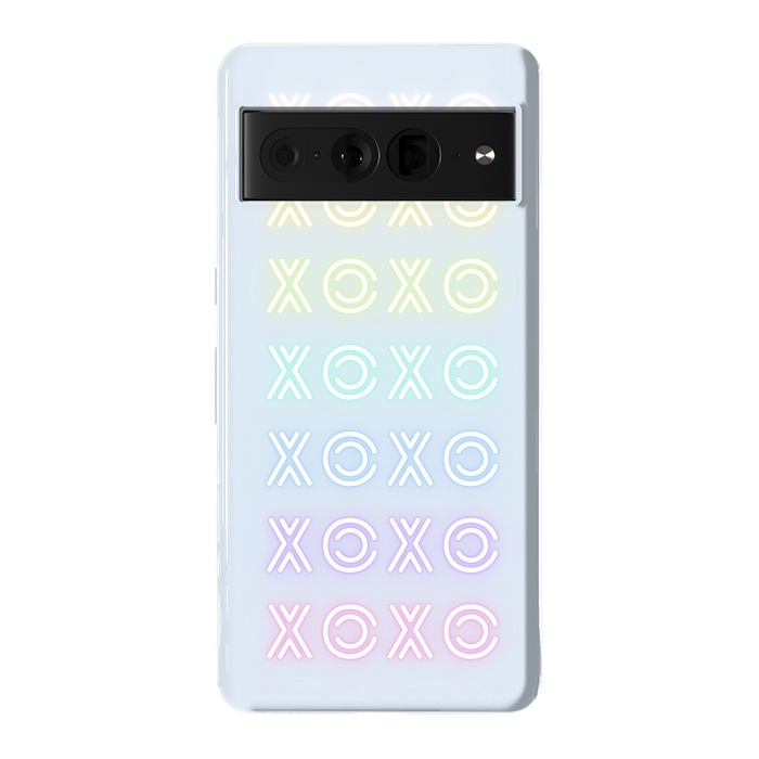 Pixel 7 Pro StrongFit Pastel neon XOXO typo Valentine by Oana 