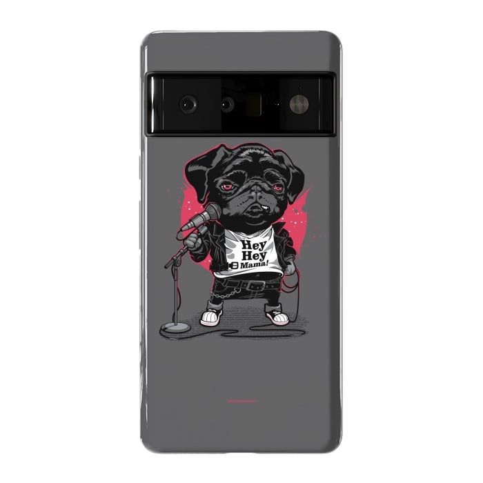 Pixel 6 Pro StrongFit Black Dog by Draco