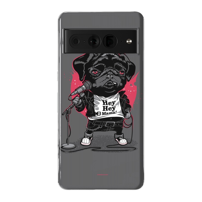 Pixel 7 Pro StrongFit Black Dog by Draco