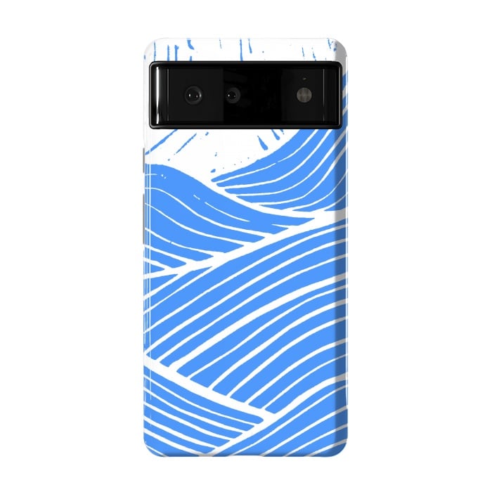 Pixel 6 StrongFit The blue and white waves by Steve Wade (Swade)