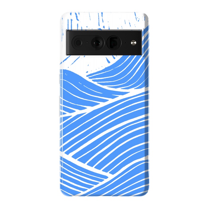 Pixel 7 Pro StrongFit The blue and white waves by Steve Wade (Swade)