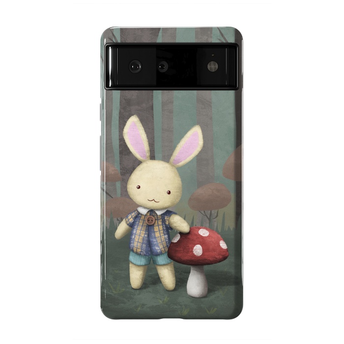 Pixel 6 StrongFit Cute bunny by Laura Nagel