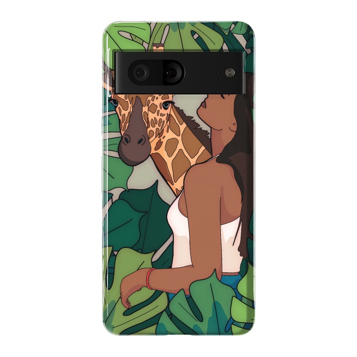 Pixel 7 StrongFit The green jungle girl by Steve Wade (Swade)
