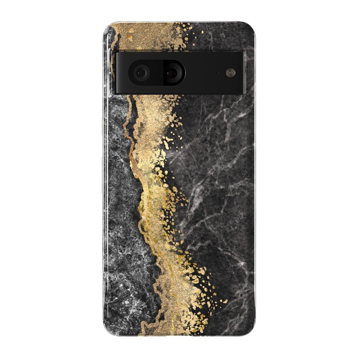 Pixel 7 StrongFit Abstract background creative marble texture and gold leaf by ArtsCase