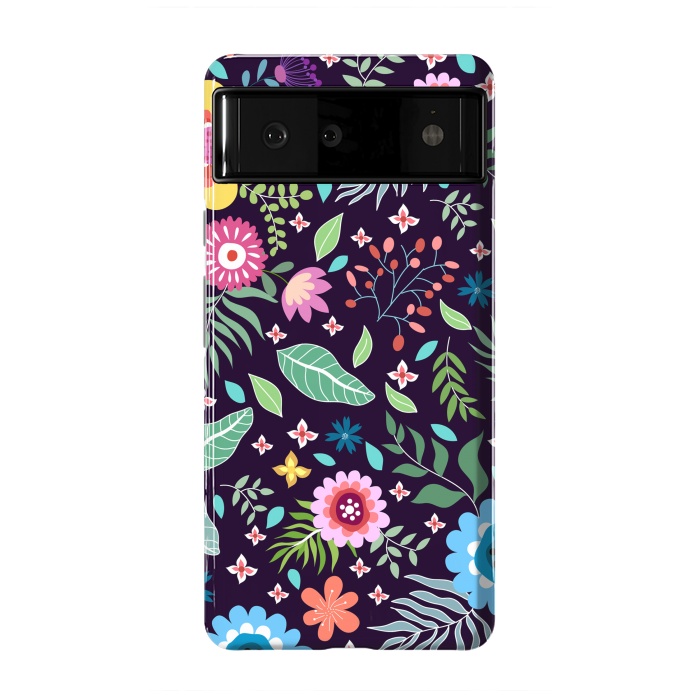 Pixel 6 StrongFit Colourful Flowers by ArtsCase