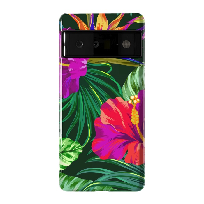 Pixel 6 Pro StrongFit Cute Tropical Floral Pattern XVI by ArtsCase