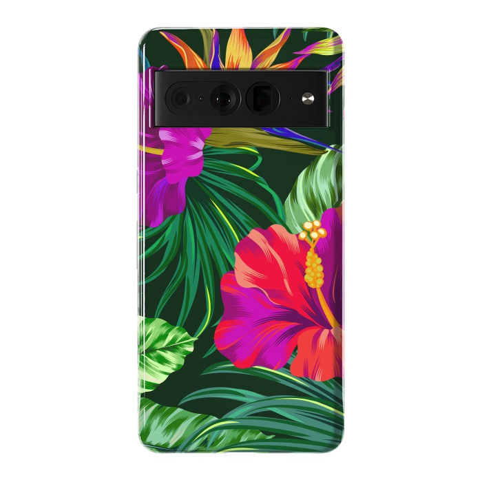 Pixel 7 Pro StrongFit Cute Tropical Floral Pattern XVI by ArtsCase