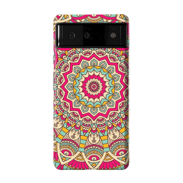 Pixel 6 StrongFit Ethnic floral seamless and Madala pattern by ArtsCase