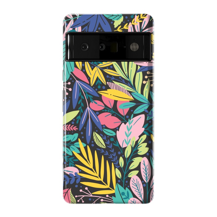 Pixel 6 Pro StrongFit Tropical Flowers by ArtsCase