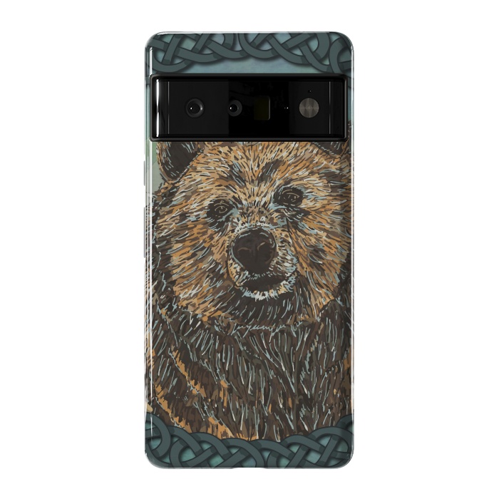 Pixel 6 Pro StrongFit Brown Bear by Lotti Brown