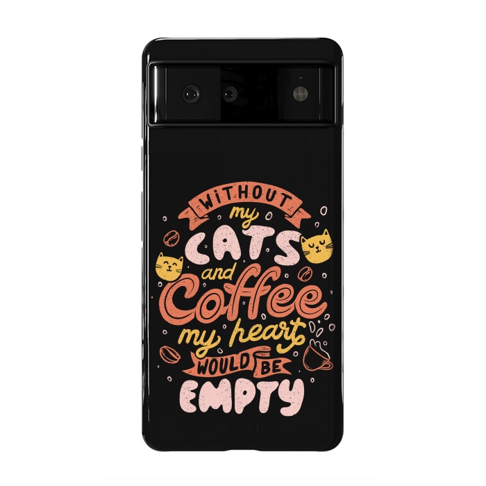 Pixel 6 StrongFit Cats and Coffee  by eduely