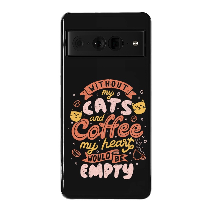 Pixel 7 Pro StrongFit Cats and Coffee  by eduely