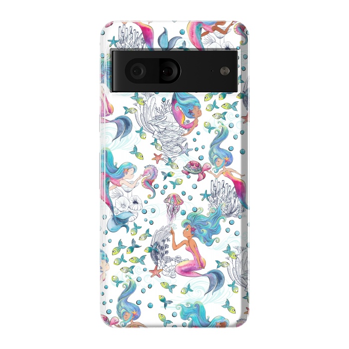 Pixel 7 StrongFit Modern Mermaid Toile by gingerlique