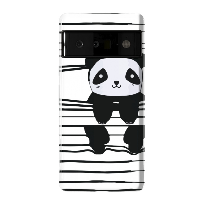 Pixel 6 Pro StrongFit peek-a-boo panda by MALLIKA