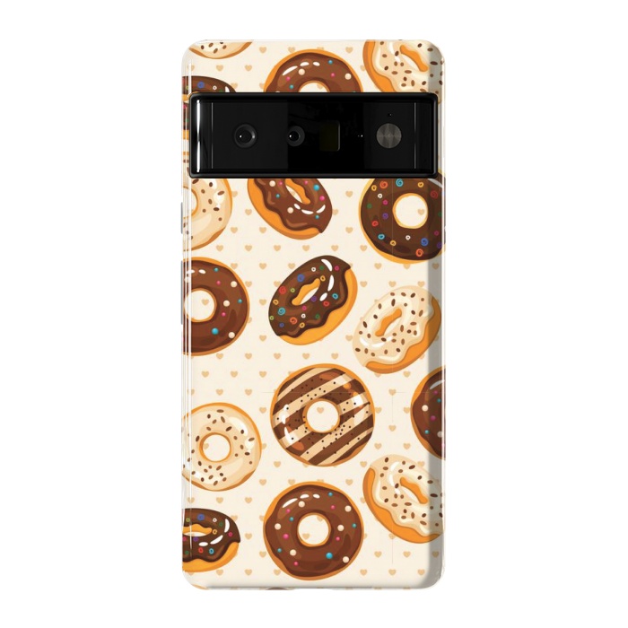 Pixel 6 Pro StrongFit chocolate donut love by MALLIKA