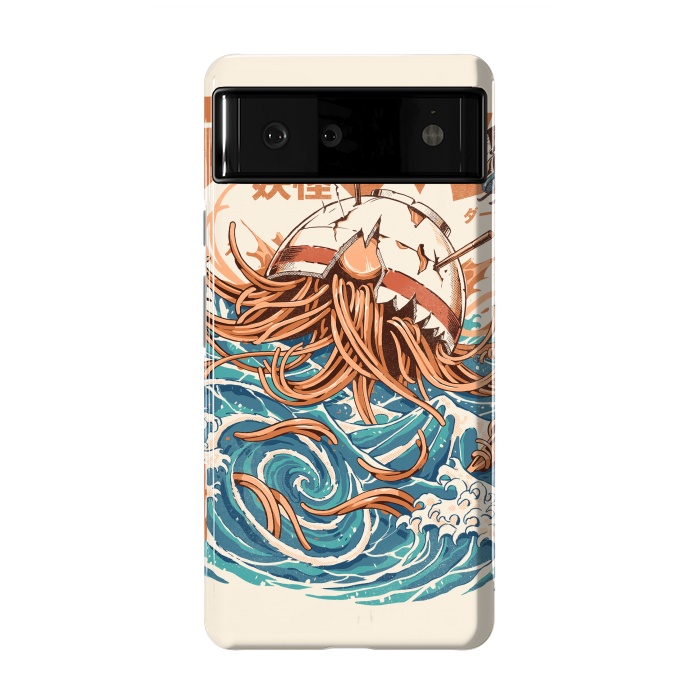 Pixel 6 StrongFit Dark Great Ramen off Kanagawa by Ilustrata