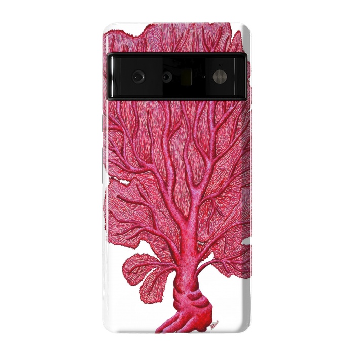 Pixel 6 Pro StrongFit Pink Red Coral Gorgona by Chloe Yzoard