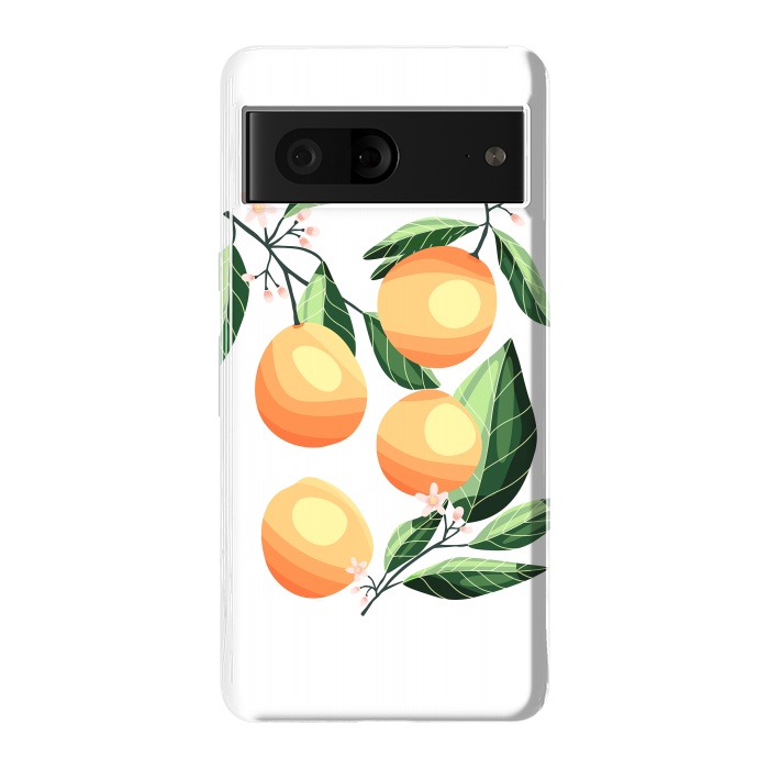 Pixel 7 StrongFit Peaches on white by Jelena Obradovic