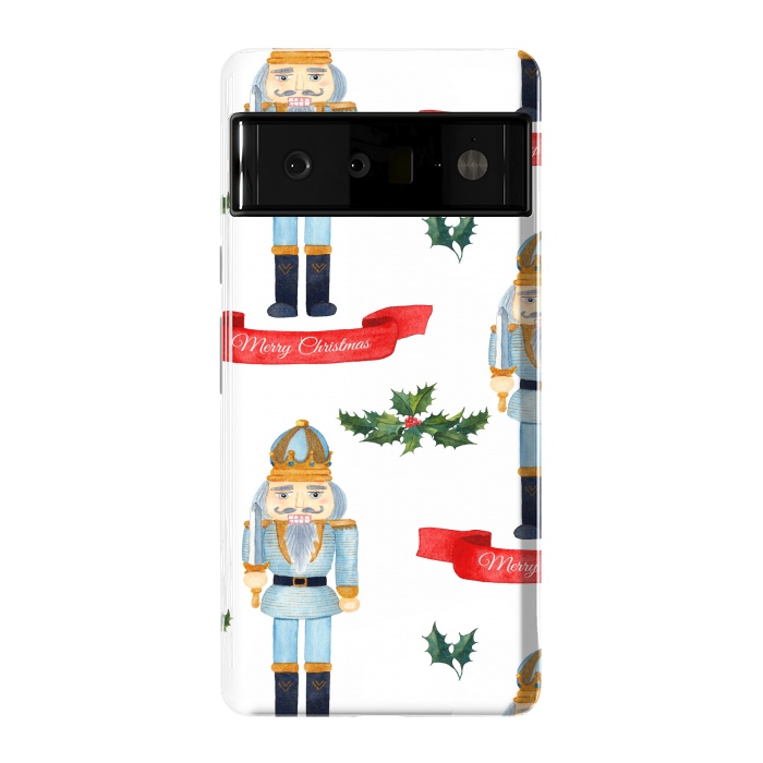 Pixel 6 Pro StrongFit merry christmas-nutcrackers by haroulita