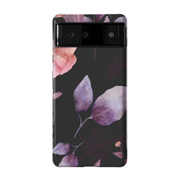 Pixel 6 StrongFit rose gray flowers by haroulita