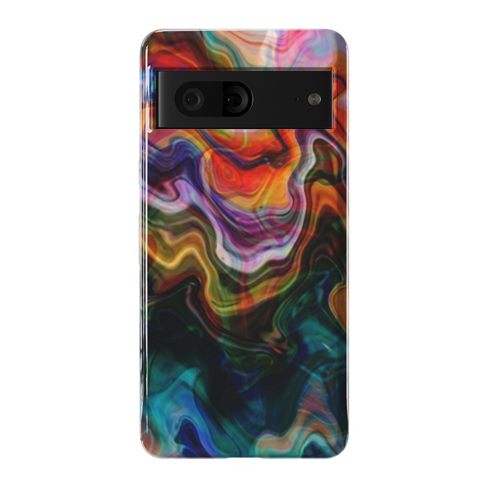 Pixel 7 StrongFit Digitalart Abstract Marbling G596 by Medusa GraphicArt