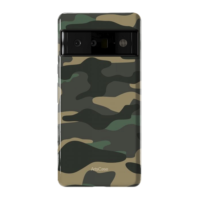 Pixel 6 Pro StrongFit Green Camo by ArtsCase