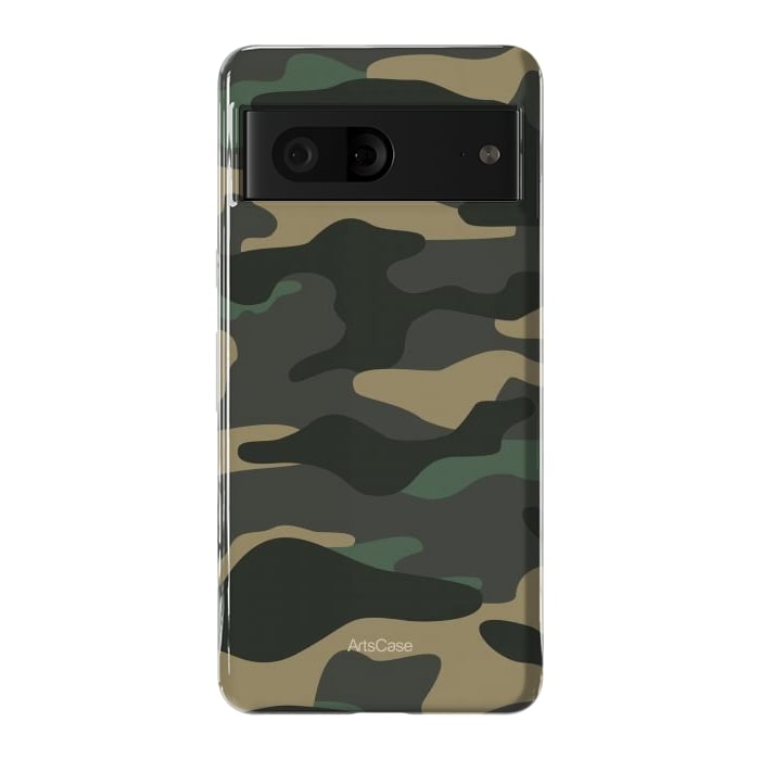 Pixel 7 StrongFit Green Camo by ArtsCase