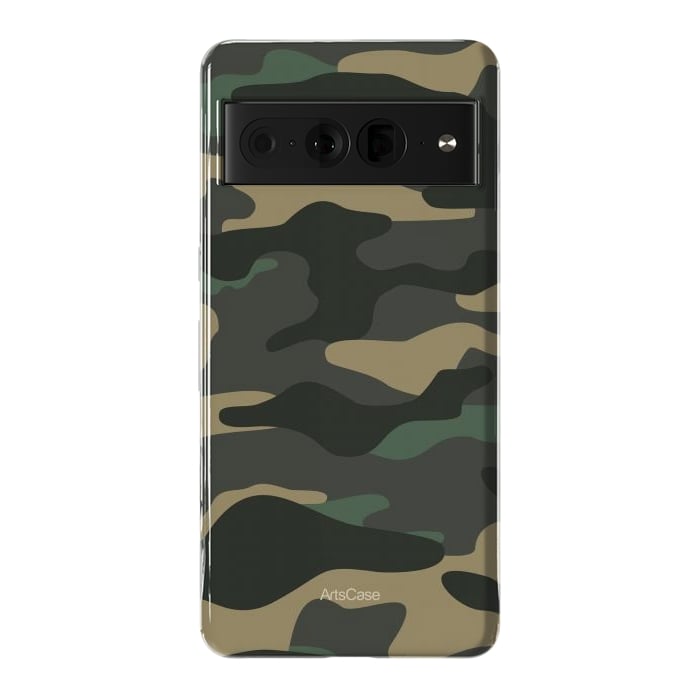 Pixel 7 Pro StrongFit Green Camo by ArtsCase